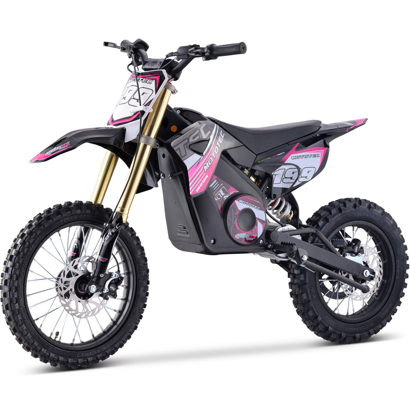 Mini Bike Mototec 1800W Pro Electric Pink Left Front