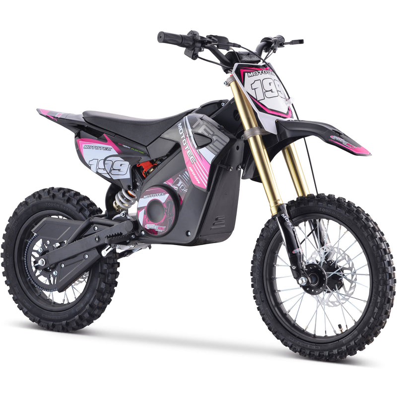 Mini Bike Mototec 1800W Pro Electric Pink Right Front