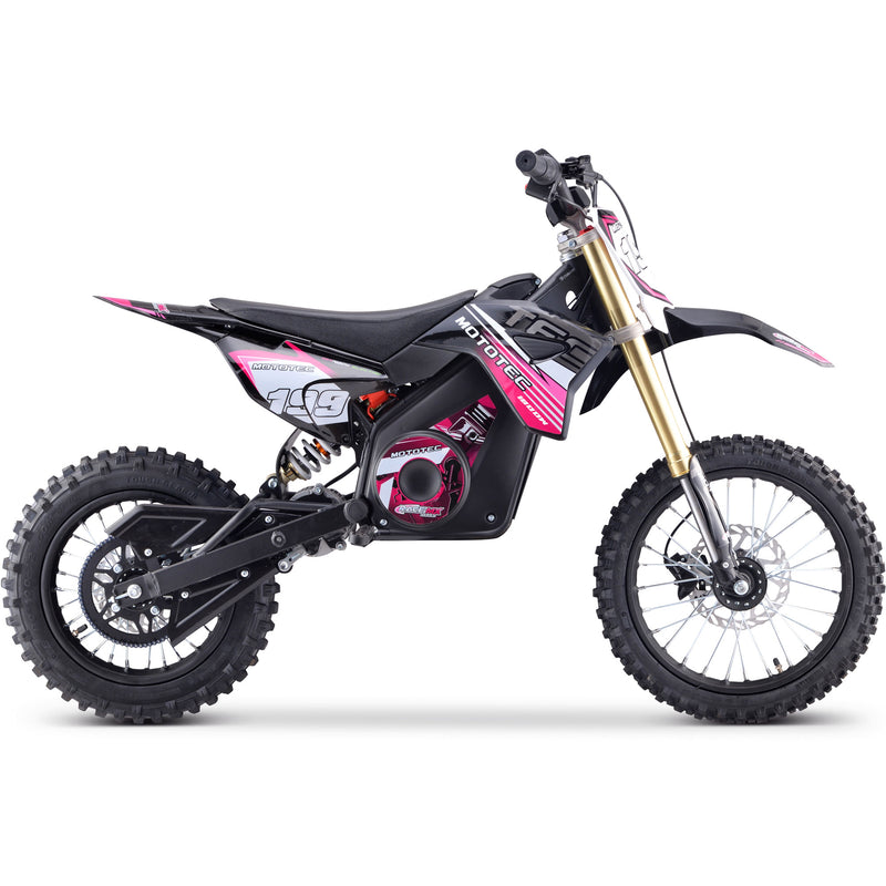 Mini Bike Mototec 1800W Pro Electric Pink Right