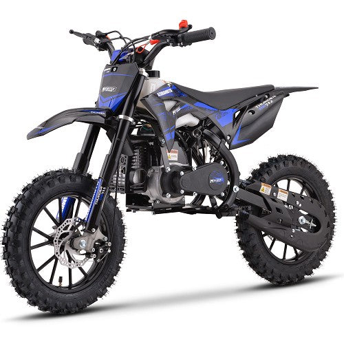 Mini Bike Mototec Thunder Blue Left Front