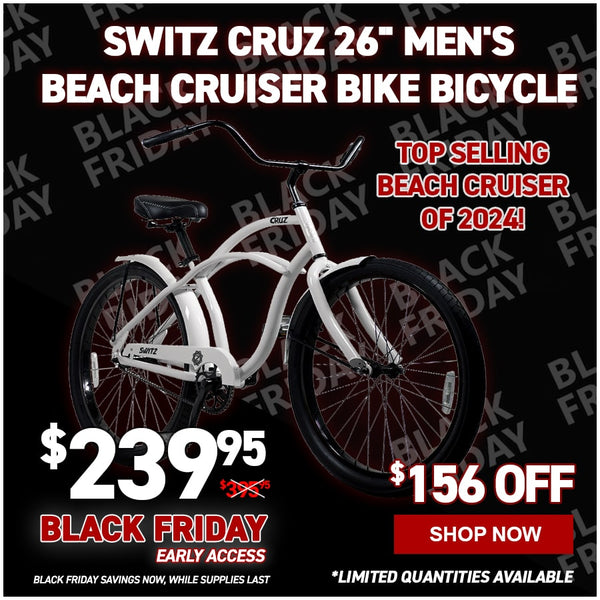 Switz Cruz 26" Men's Beach Cruiser Bike Bicycle