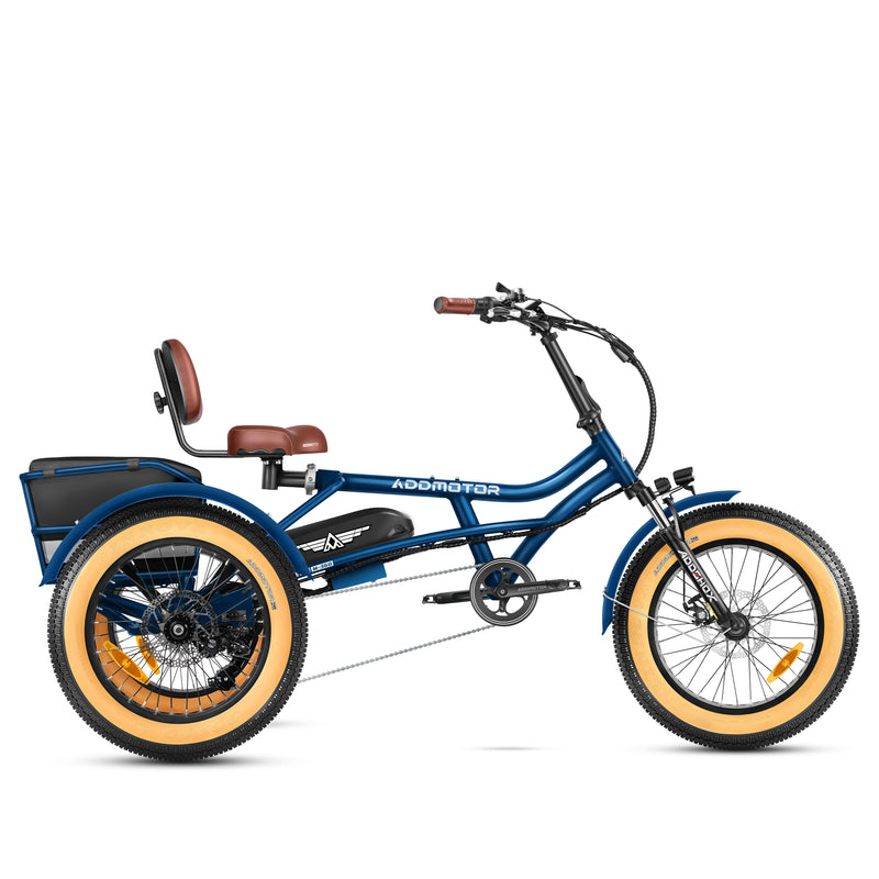 AddMotor 750W MOTAN M-360 Semi-Recumbent Trike Beach Electric Bike