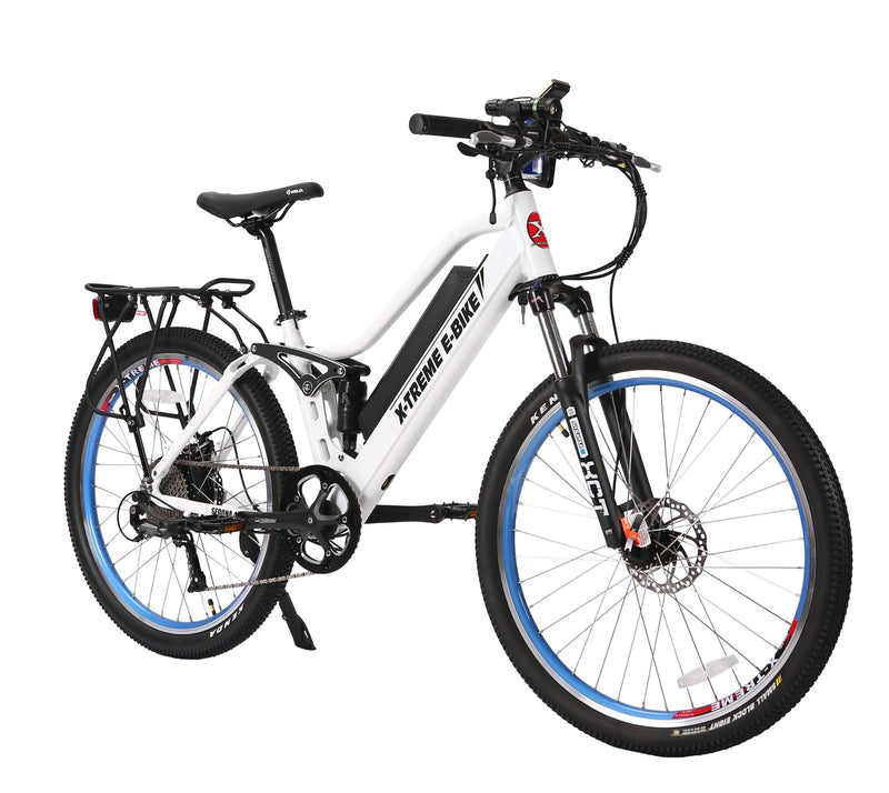 X-Treme 500W Sedona Step-Through Frame Mountain white bicycle front