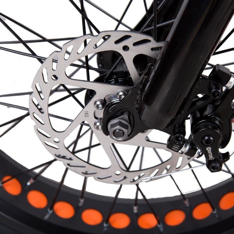 Nakto 300W Mini Cruiser Fat Tire front disk brake