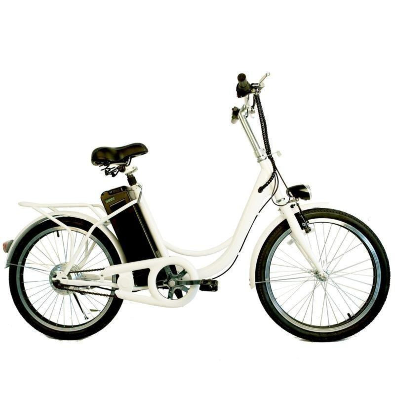 Nakto 250W Elegance City white bicycle side