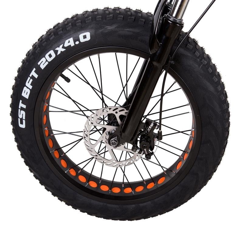 Nakto 300W Mini Cruiser Fat Tire front wheel