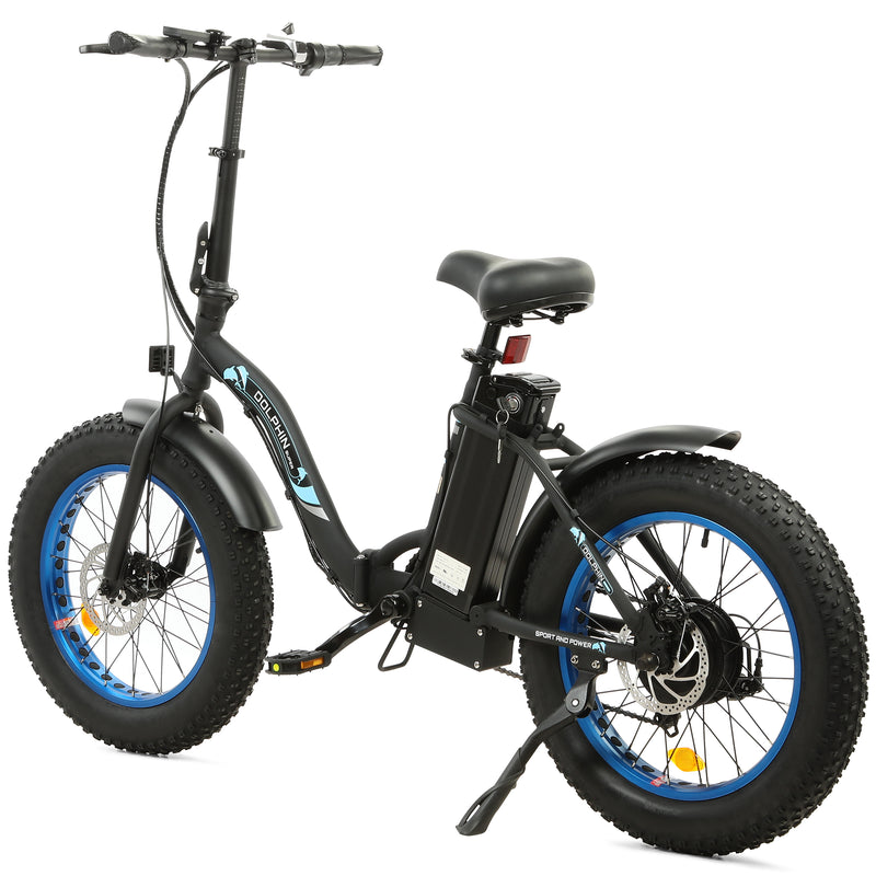 Ecotric 500W Dolphin Folding Fat Tire Electric Bike