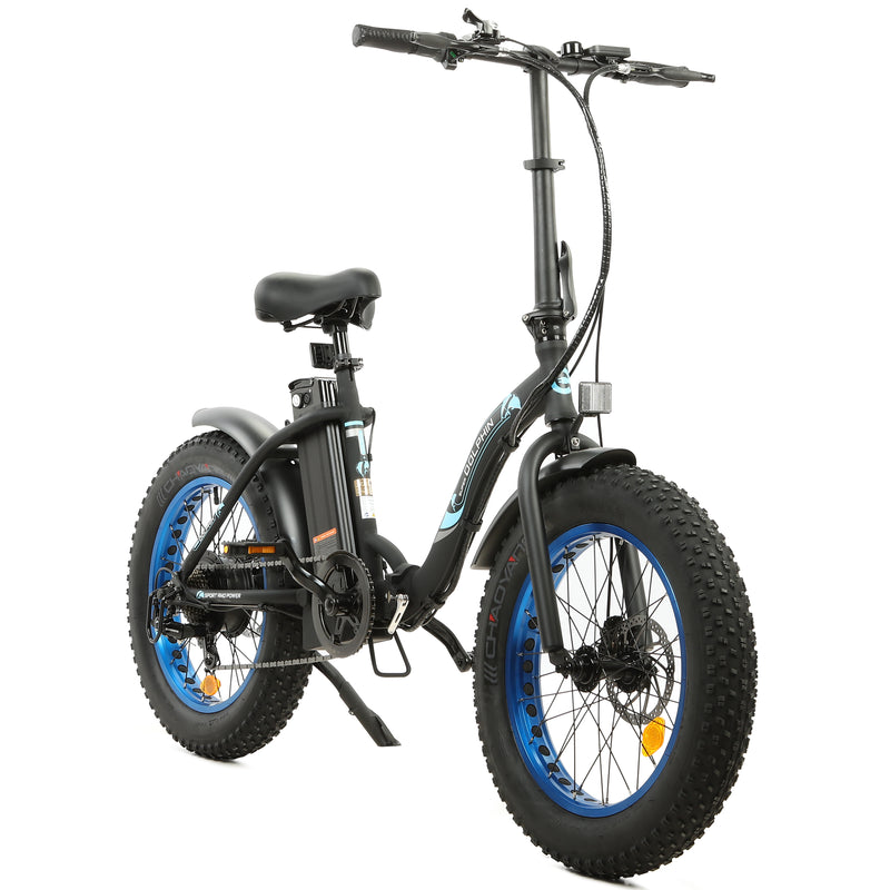 Ecotric 500W Dolphin Folding Fat Tire Electric Bike