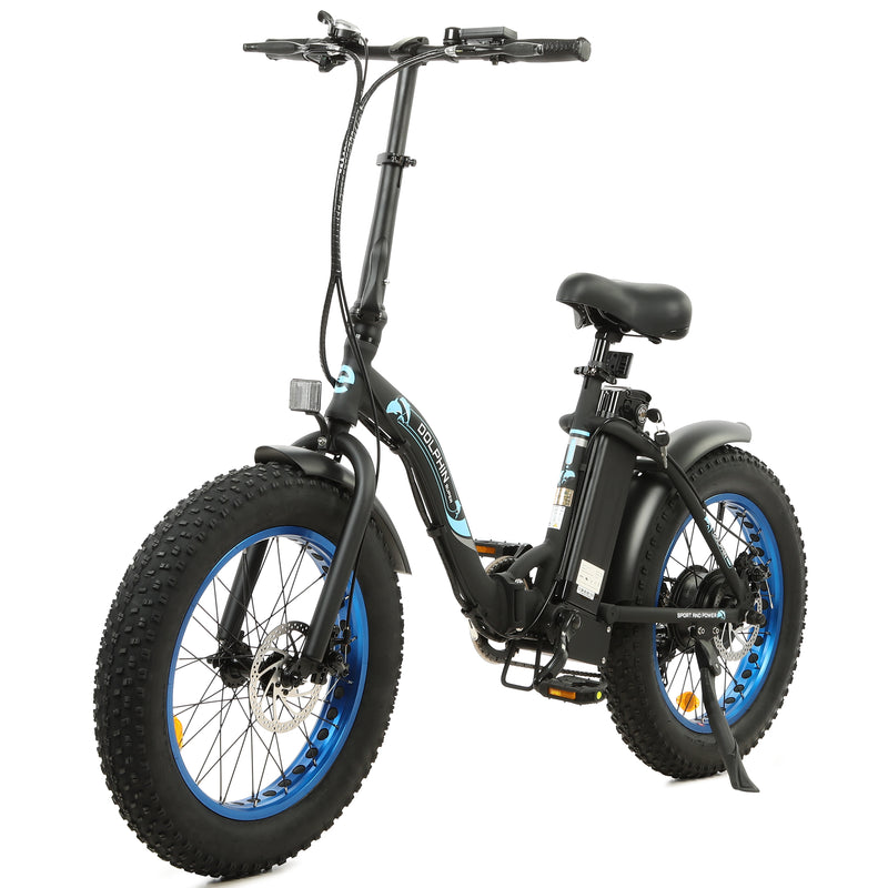 Ecotric 500W Dolphin Folding Fat Tire Electric Bike