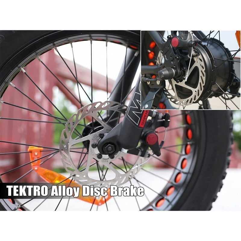 AddMotor 500W Motan M-150 Folding Fat Tire front brakes