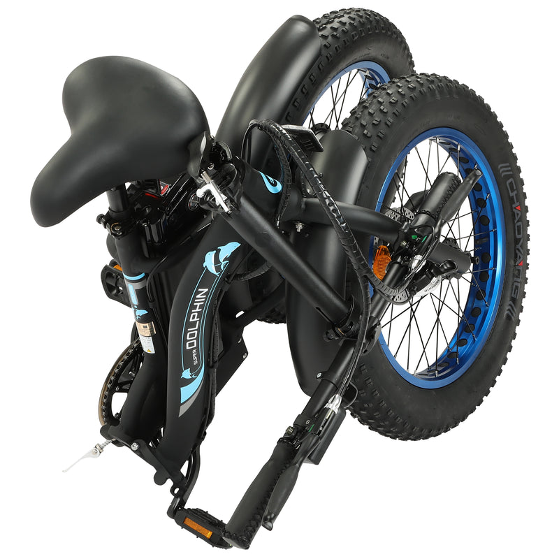 Ecotric 500W Dolphin Folding Fat Tire Electric Bike