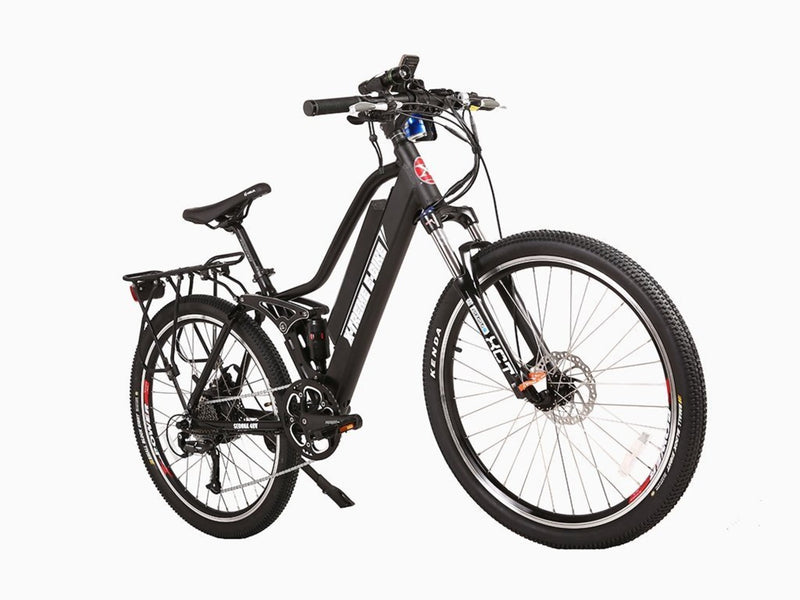 X-Treme 500W Sedona Step-Through Frame Mountain black bicycle front