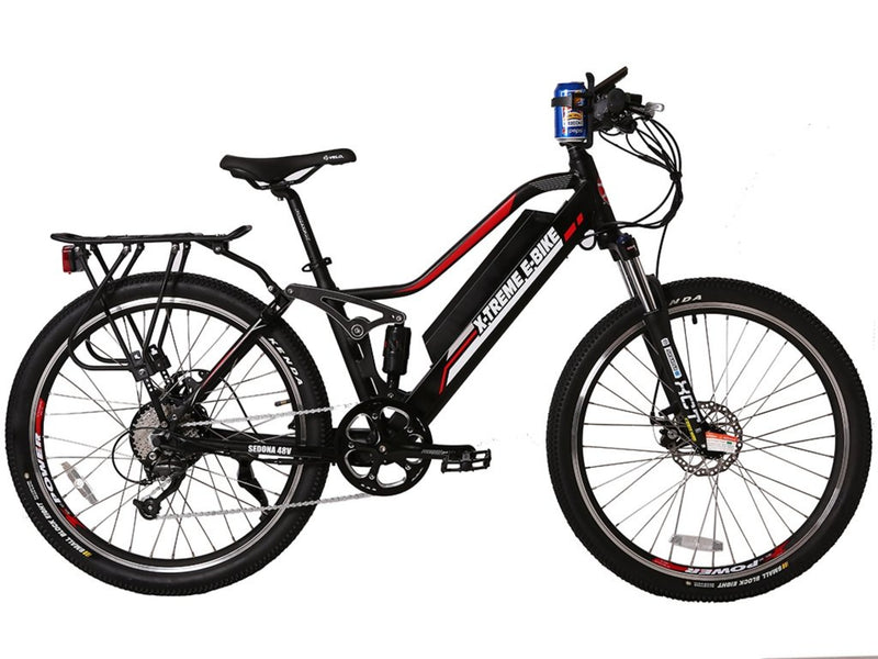 X-Treme 500W Sedona Step-Through Frame Mountain black bicycle side