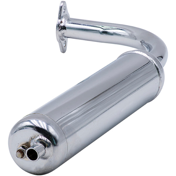 2 Stroke Chrome Muffler - Exhaust Tip