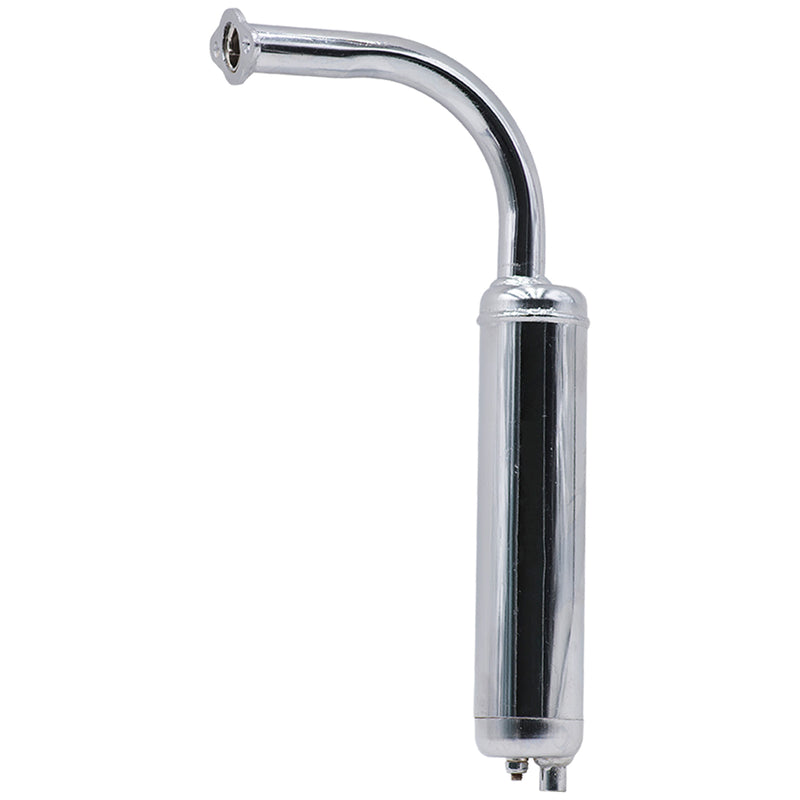 2 Stroke Chrome Muffler - Side View