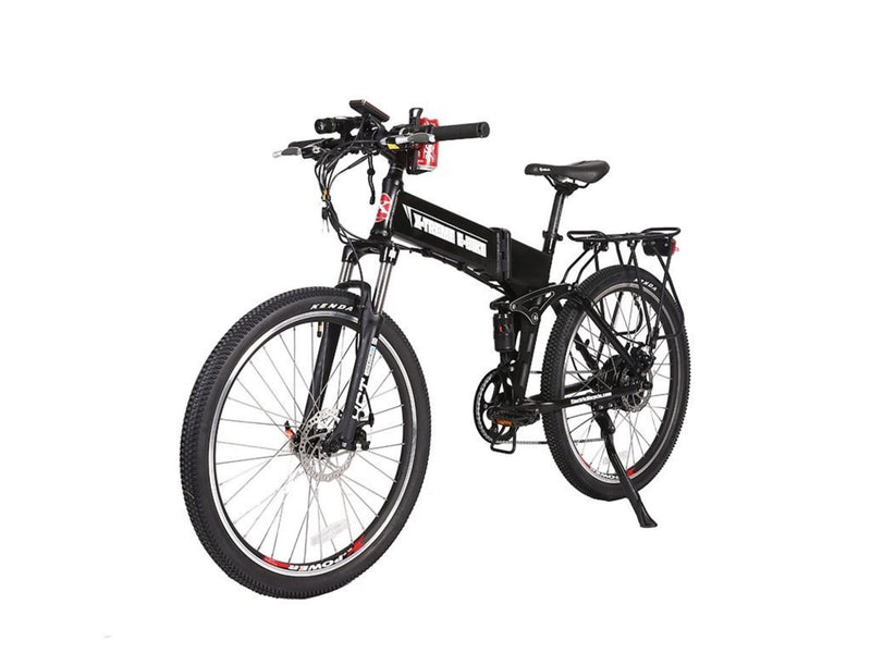 X-Treme 500W Baja Mountain Folding black bicycle front