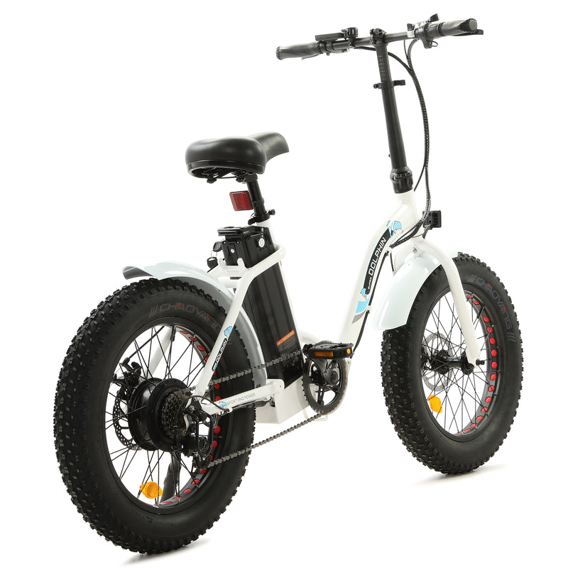 Ecotric 500W Dolphin Folding Fat Tire Electric Bike