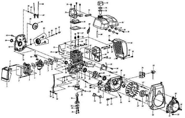 4-Stroke Incoming Valve - engine diagram