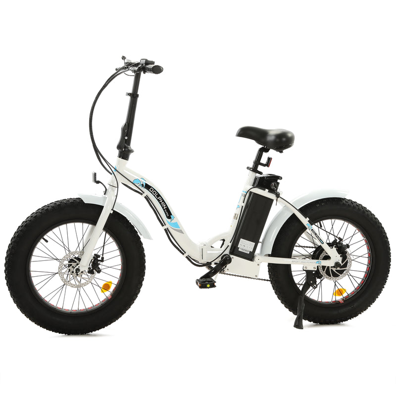 Ecotric 500W Dolphin Folding Fat Tire Electric Bike