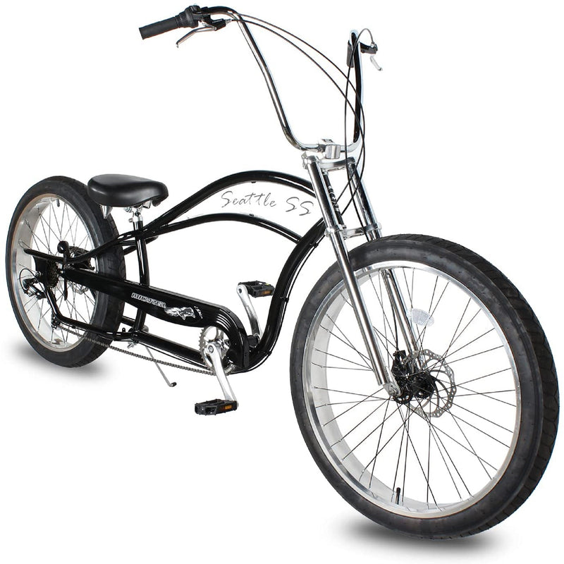 Beach Cruiser Micargi Seattle SS Black Front