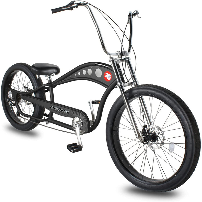 Beach Cruiser Micargi Vancouver HIgh-Rise Matte Black Front