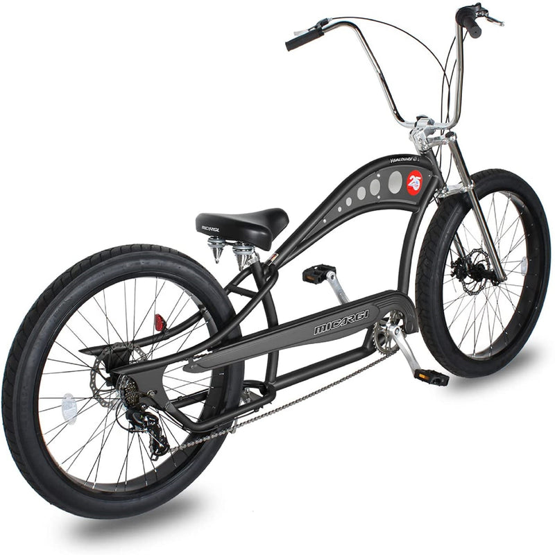 Beach Cruiser Micargi Vancouver HIgh-Rise Matte Black Rear