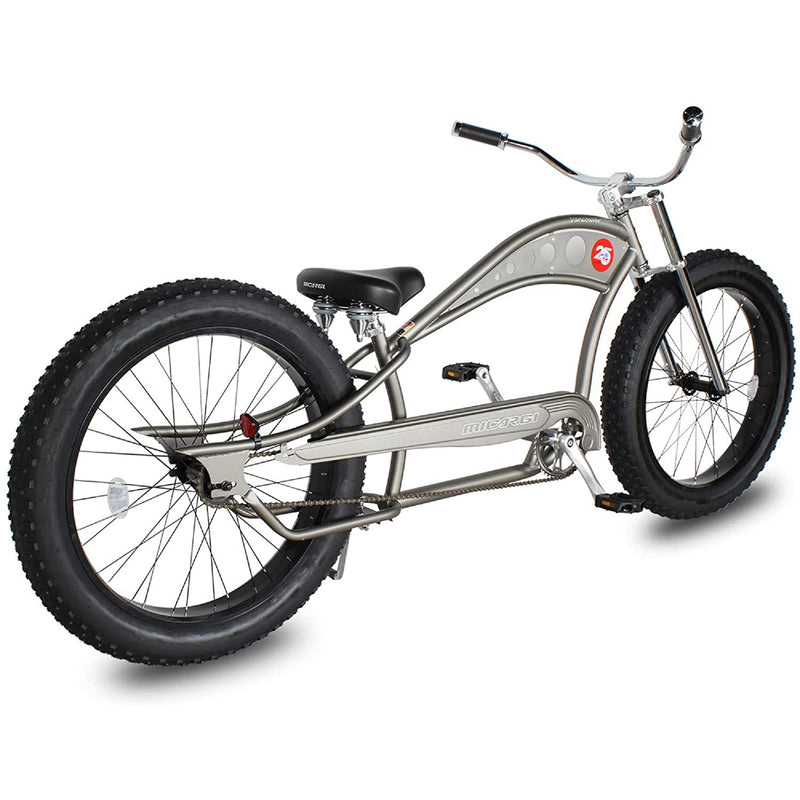 Beach Cruiser Micargi Vancouver Moon Matte Grey Rear