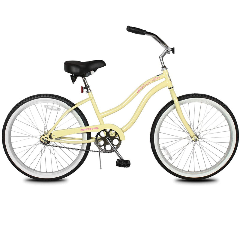 Bicycle Beach Cruiser Micargi Pantera 24" Vanilla Main