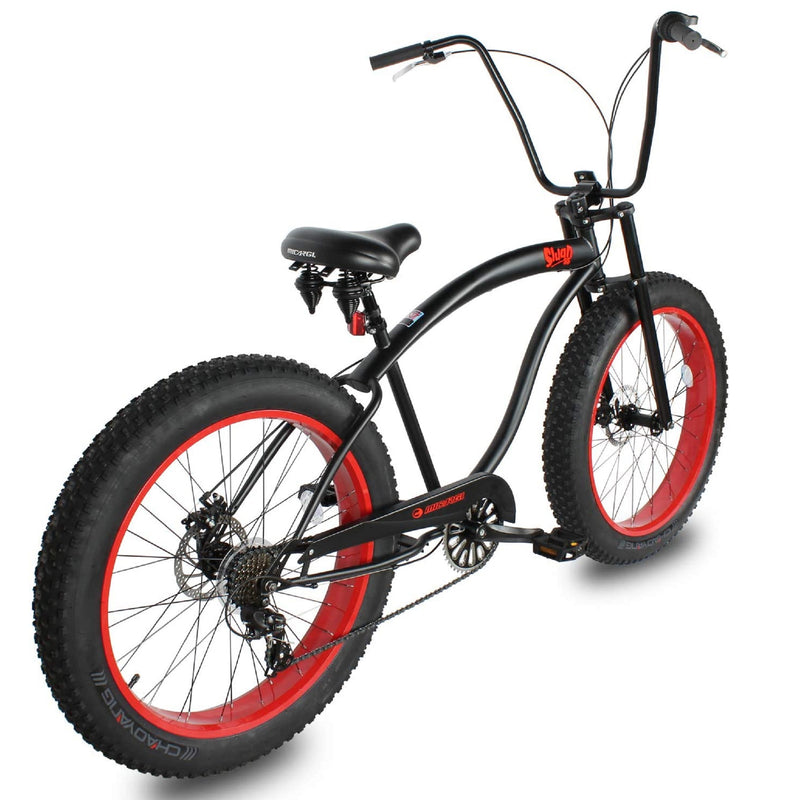 Bicycle Beach Cruiser Micargi Slugo SS Red Rear