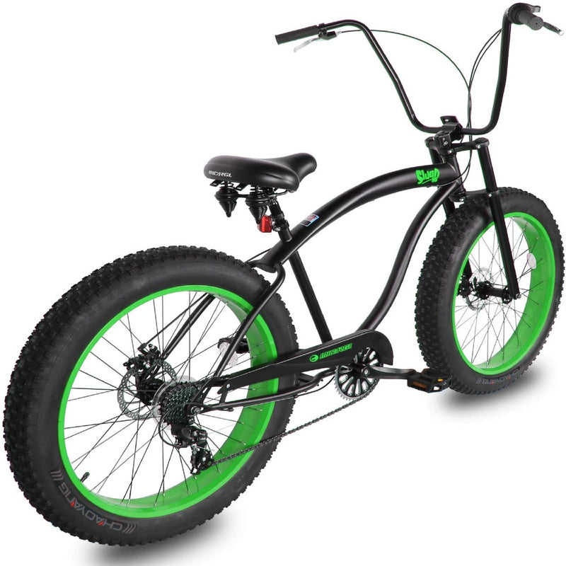 Bicycle Beach Cruiser Micargi Slugo SS Green Rear