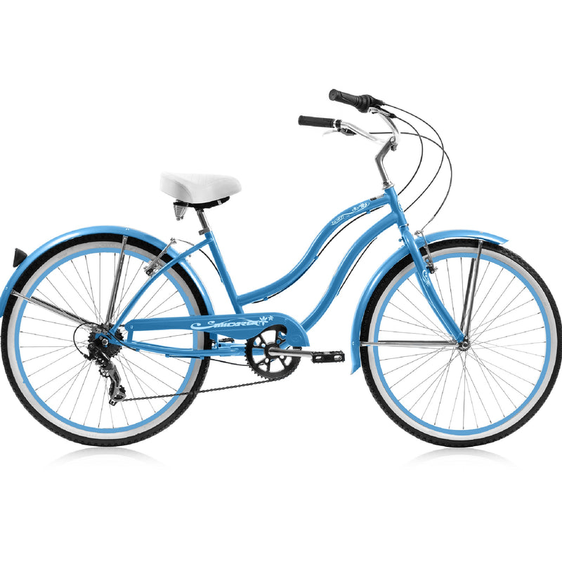 Bicycle Beach Cruiser Micargi Tahiti 24 7SP Womens Blue Main