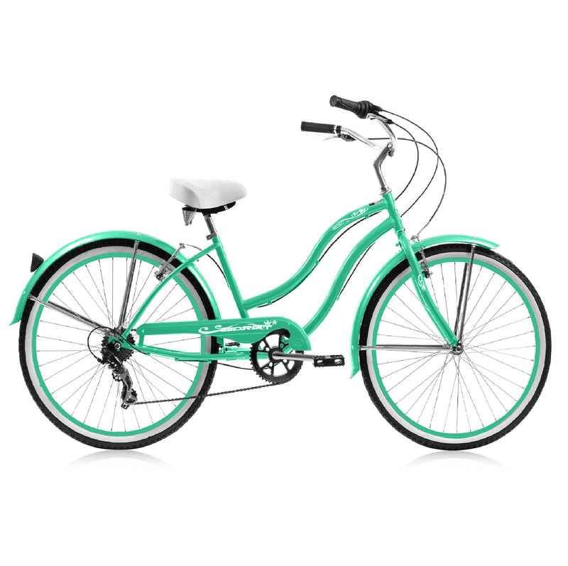 Bicycle Beach Cruiser Micargi Tahiti 24 7SP Womens Green