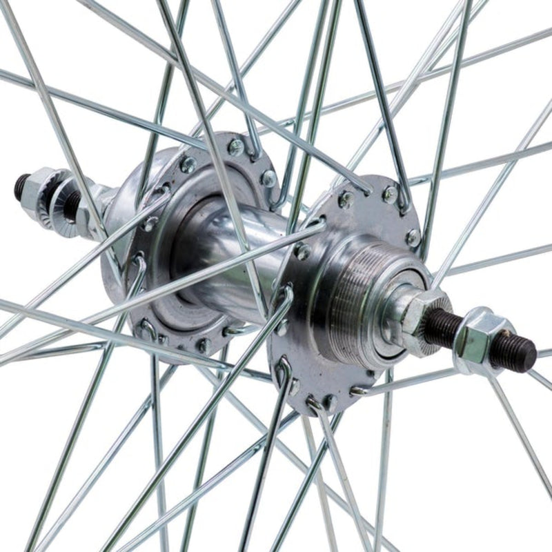 HD Wheels Silver Rear Freewheel Non-Disc Brake Ready Hub