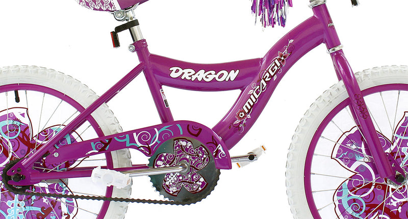 20'' Micargi Girls Dragon - pink - frame close up