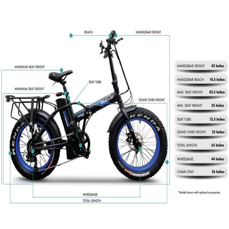 E-Mojo 500W Lynx PRO Fat Tire Folding Electric Bike