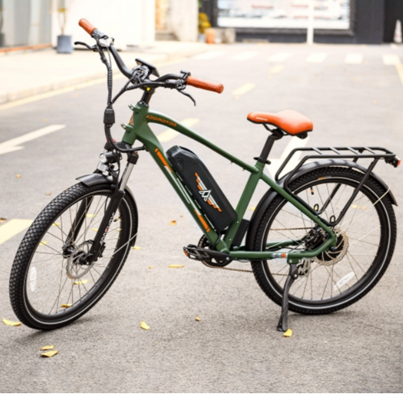 Electric Bike Addmotor E-53 Green Outside