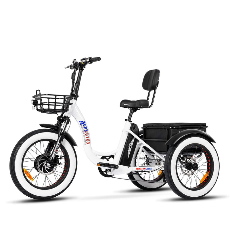 Electric Bike Addmotor Triketan White Left