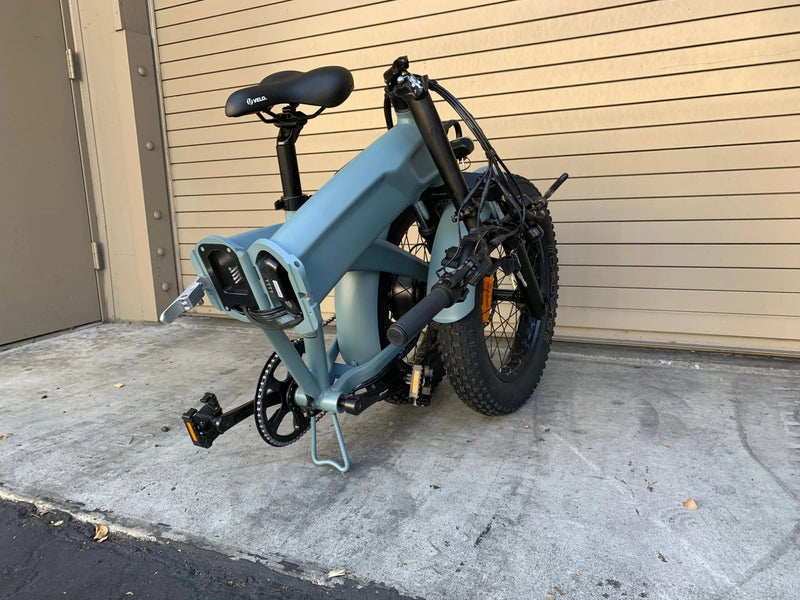 Electric Bike Coastal Cruiser 780 Folding Fat Tire Step Over Folded