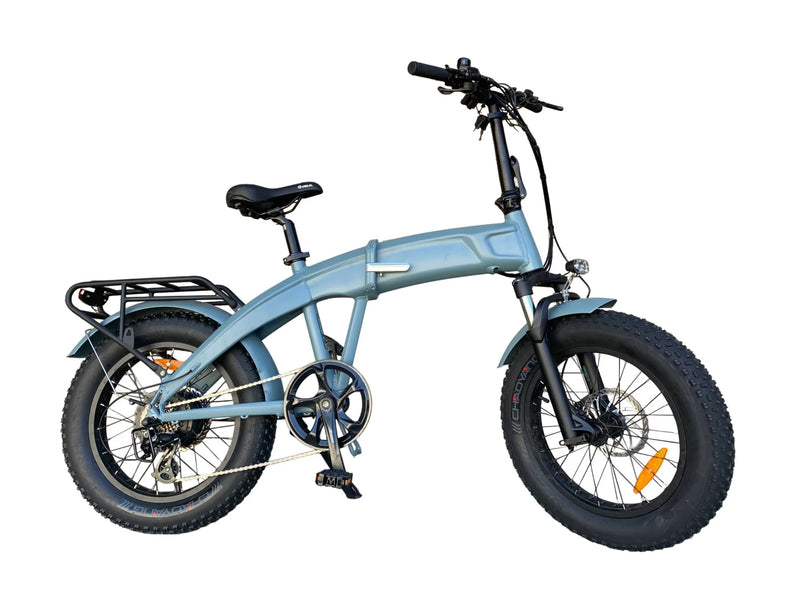 Electric Bike Coastal Cruiser 780 Folding Fat Tire Step Over Grey Right