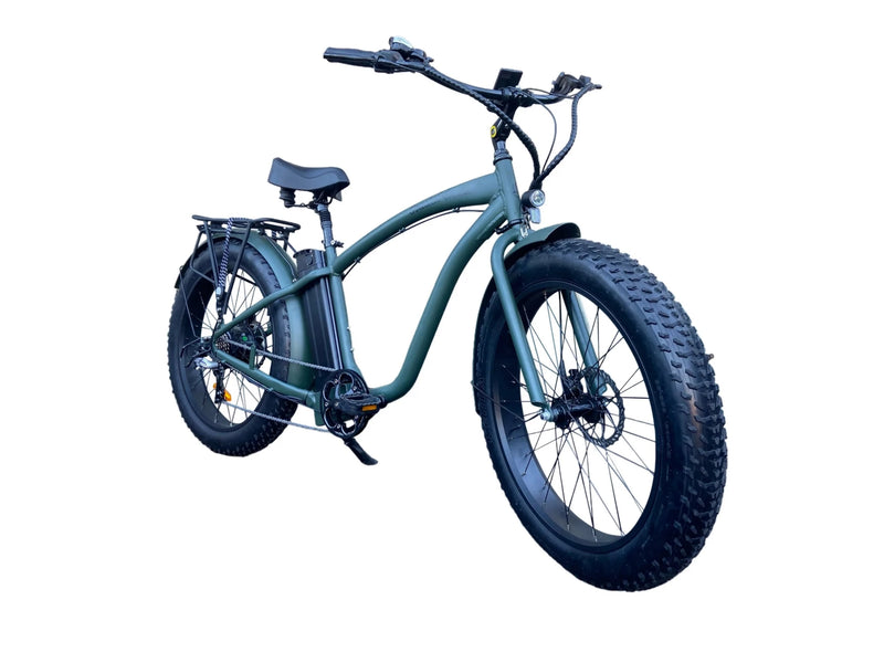 Electric Bike Coastal Cruiser 750W Fat Tire Green Right Front