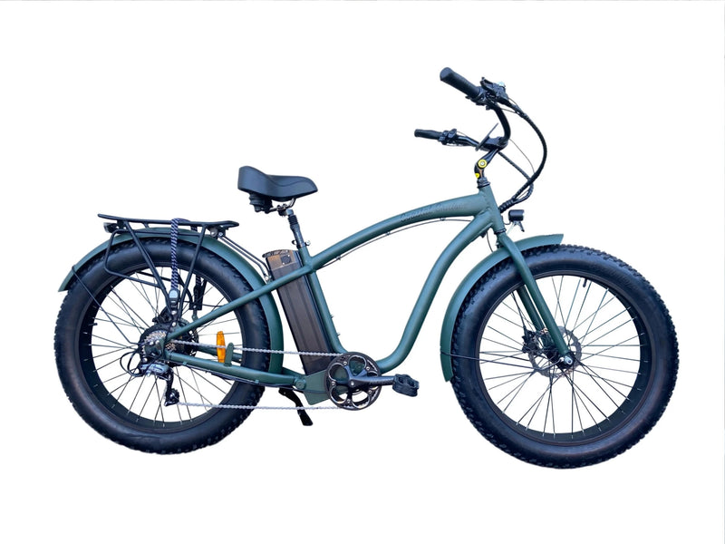 Electric Bike Coastal Cruiser 750W Fat Tire Green Right