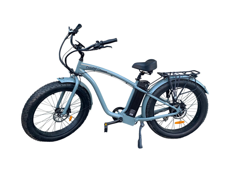 Electric Bike Coastal Cruiser 750W Fat Tire Grey Left