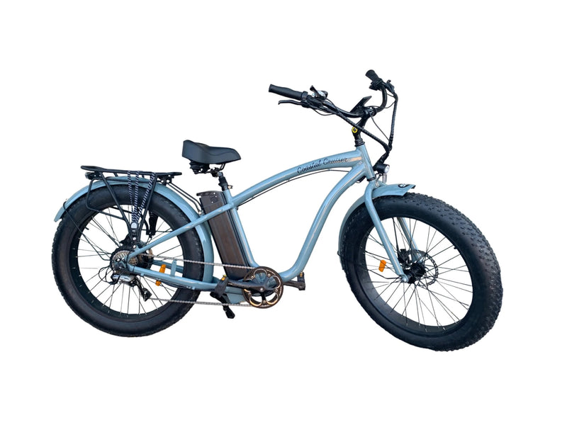 Electric Bike Coastal Cruiser 750W Fat Tire Grey Right