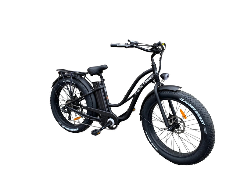 Electric Bike Coastal Cruiser 750W FatST Black Right Front