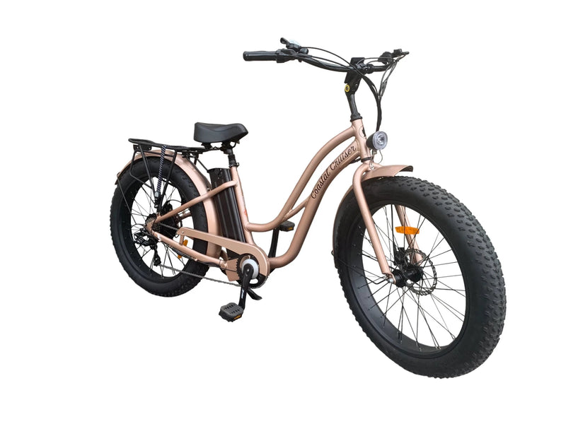 Electric Bike Coastal Cruiser 750W FatST Gold Right Front