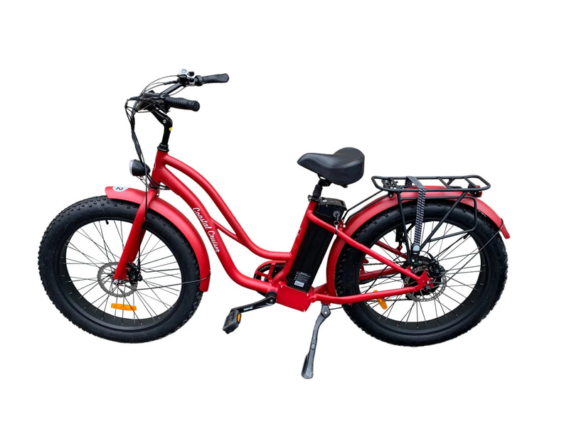 Electric Bike Coastal Cruiser 750W FatST Red Left