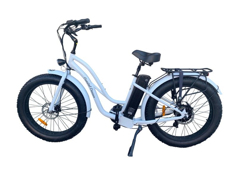 Electric Bike Coastal Cruiser 750W FatST White Left