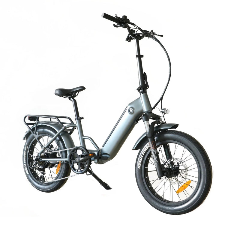 Electric Bike Coastal Cruiser 750 Folding Step-Thru GunGrey Right Front