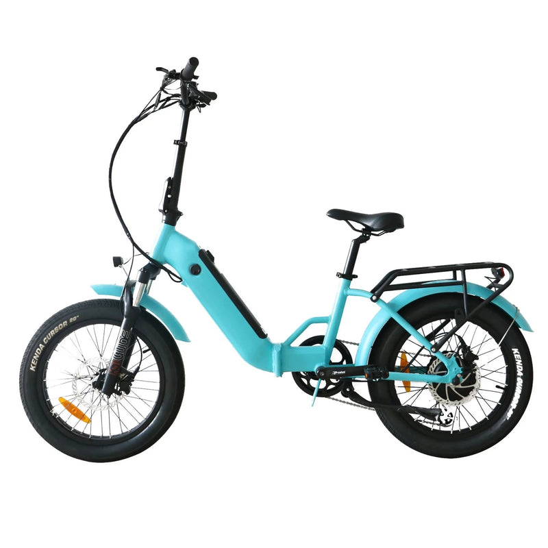 Electric Bike Coastal Cruiser 750 Folding Step-Thru Teal Left