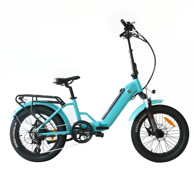 Electric Bike Coastal Cruiser 750 Folding Step-Thru Teal Right